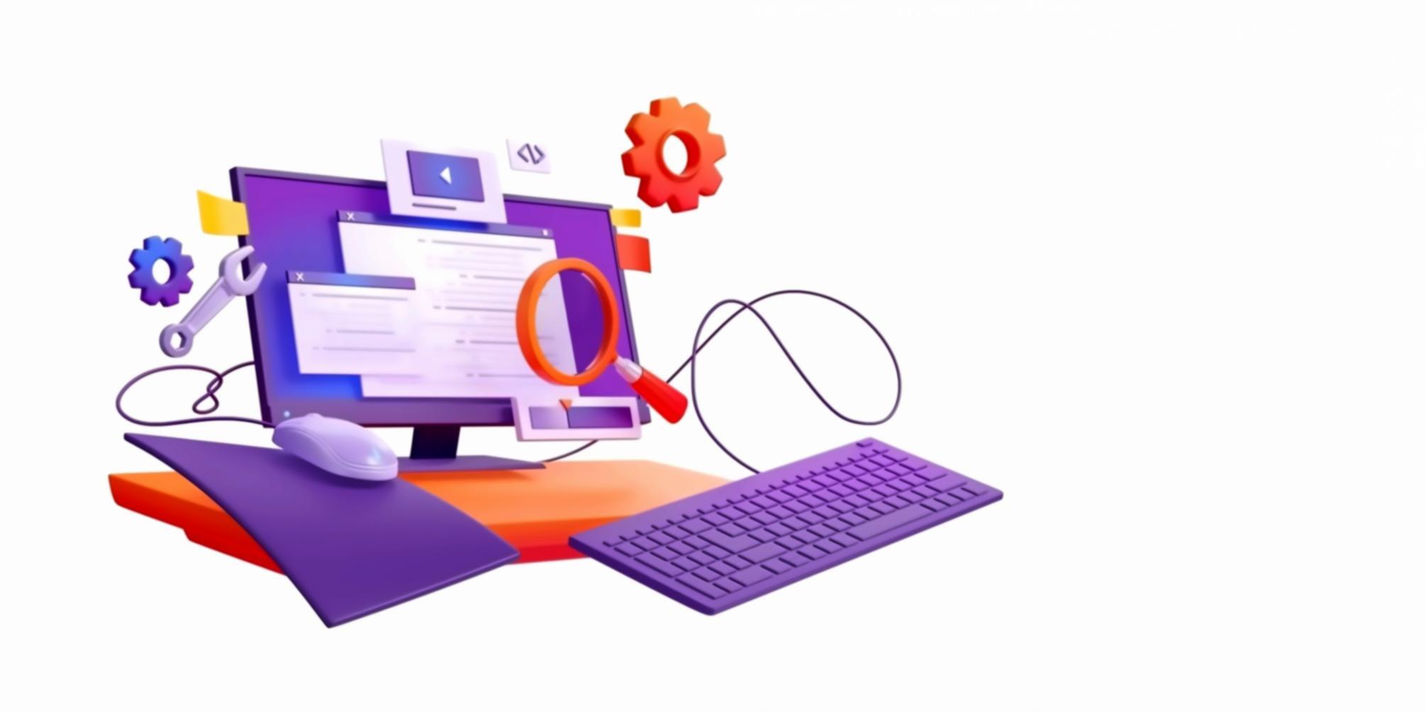 Detaillierte Ansicht professioneller Webentwicklung am Arbeitsplatz